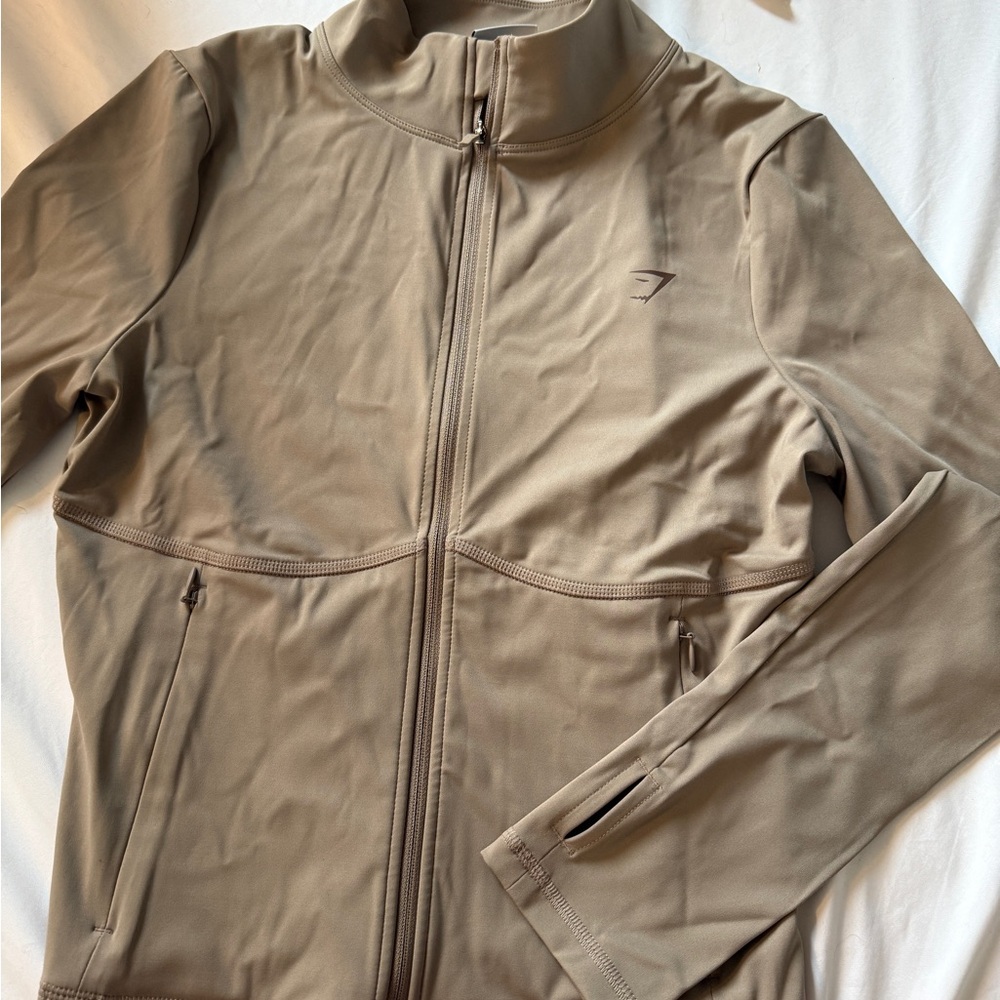 Gymshark Elevate Taupe tracktop Jacket